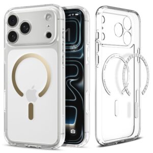 Θήκη Spigen Ultra Hybrid Magsafe για Apple iPhone 17 Pro Max Διάφανο-Χρυσό