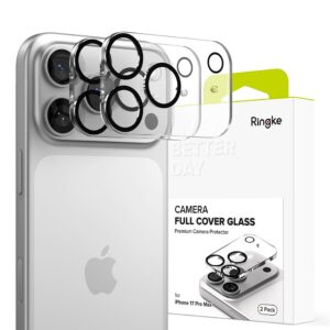 Προστασία Κάμερας Ringke Full Cover για Apple iPhone 17 Pro Max  Μαύρο 2 Τεμαχίων