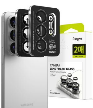 Προστασία Κάμερας με Πλαίσιο Ringke για Samsung SM-S948 Galaxy S26 Ultra 5G Μαύρο 2 Τεμαχίων