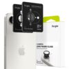 Προστασία Κάμερας με Πλαίσιο Ringke για Apple iPhone 16e 17e Black 2 Τεμαχίων