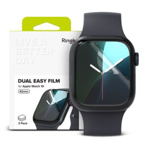 Προστασία οθόνης Ringke Dual Easy για Apple Watch Series 10 11 (42mm) Διάφανο 3 Τεμάχια
