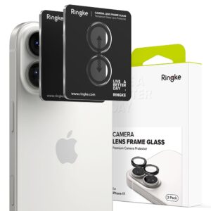 Προστασία Κάμερας με Πλαίσιο Ringke για Apple iPhone 17  Μαύρο 2 Τεμαχίων