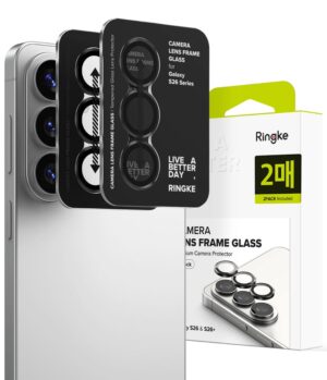 Προστασία Κάμερας με Πλαίσιο Ringke για Samsung SM-S942 Galaxy S26 SM-S947 Galaxy S26+  Μαύρο 2 Τεμαχίων