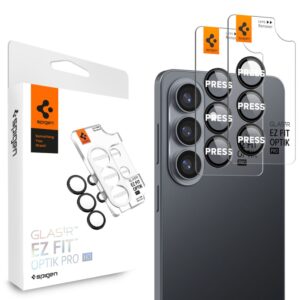 Προστασία Κάμερας Spigen Optik Pro HD Glass Ez Fit για Samsung SM-S942 Galaxy S26 2 Τεμαχίων Μαύρο