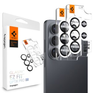 Προστασία Κάμερας Spigen Optik Pro HD Glass Ez Fit για Samsung SM-S948 Galaxy S26 Ultra 2 Τεμαχίων Μαύρο