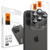 Προστασία Κάμερας Spigen Optik Pro Ez Fit Glass για Apple iPhone 16 Pro 16 Pro Max 17 Pro 17 Pro Max Μαύρο 2 Τμχ