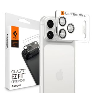 Προστασία Κάμερας Spigen Optik Pro XL Glass Ez Fit για Apple iPhone 17 Pro Ασημί