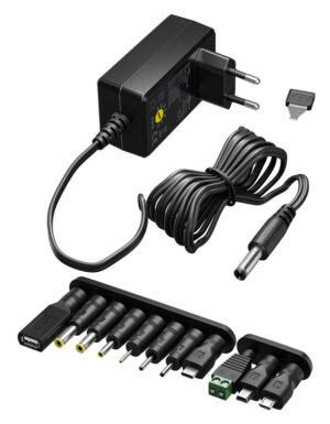 GOOBAY επιτοίχιος φορτιστής 74436, 5V-15V, 36W, 12 tips