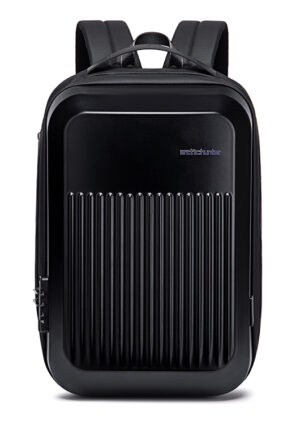 ARCTIC HUNTER τσάντα πλάτης B00487 με θήκη laptop 15.6", λουκέτο TSA, 22L, μαύρη