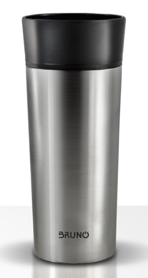 BRUNO θερμός BRN-0068, εργονομικό καπάκι, anti-slip, 360ml, ασημί