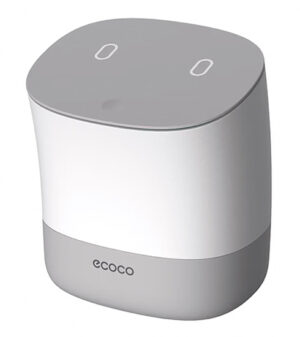 ECOCO μίνι κάδος απορριμμάτων E2241 με σακούλες, επιτραπέζιος, 1.5lt, λευκός