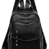 ROXXANI γυναικεία τσάντα πλάτης LBAG-0023, μαύρη