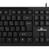 POWERTECH set ποντίκι & πληκτρολόγιο PT-1068, ενσύρματο, 1000DPI, μαύρο