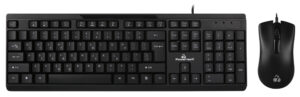 POWERTECH set ποντίκι & πληκτρολόγιο PT-1068, ενσύρματο, 1000DPI, μαύρο