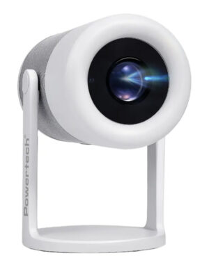 POWERTECH smart βιντεοπροβολέας PT-1305, 1080p, WiFi, Android, 170 ANSI lumens, λευκός