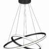 POWERTECH LED φωτιστικό οροφής PT-1529, 60W, 4000K, Φ80x120cm, μαύρο