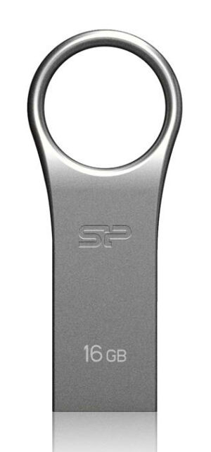 SILICON POWER USB Flash Drive Firma F80, 16GB, USB 2.0, ασημί