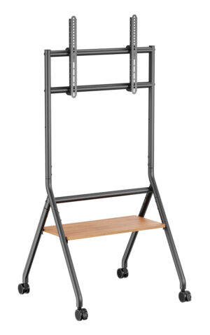 BRATECK βάση τηλεόρασης δαπέδου TTF13E-46FW, 37-86", έως 80kg, με ράφι & ροδάκια