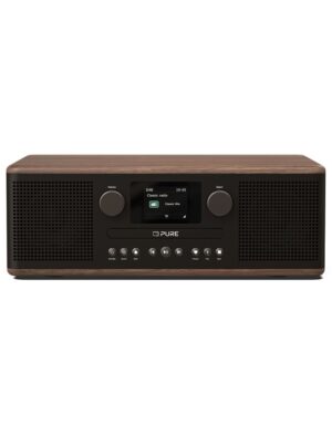 PURE Classic C-D6 Oλοκληρωμένο Mίνι Hχοσύστημα, Mαύρο /Kαρυδιά